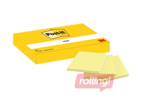 Sticky notes Post-it, yellow, 38x51mm, 3x100 sheets