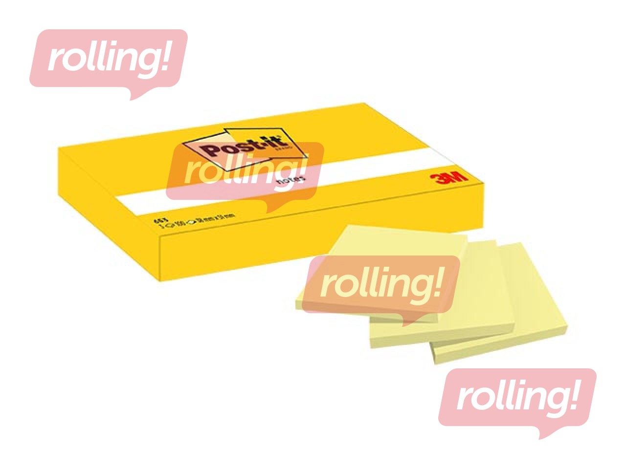 Sticky notes Post-it, yellow, 38x51mm, 3x100 sheets