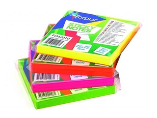 Sticky notes Forpus, bright yellow, 75x75mm, 80 sheets