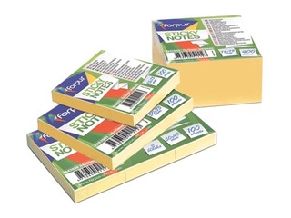 Sticky notes Forpus, yellow, 50x40mm, 3x100 sheets