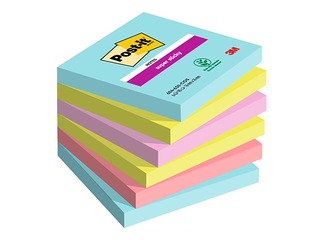 Līmlapiņas Post-It Super Sticky Cosmic 76x76mm, 6x90l. + AKCIJA! Pērc līmlapiņas un saņem dāvanu!