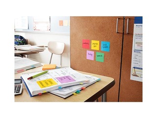 Līmlapiņas Post-It Super Sticky Playful 76x76mm, 6x90 lapiņas + AKCIJA! Pērc līmlapiņas un saņe