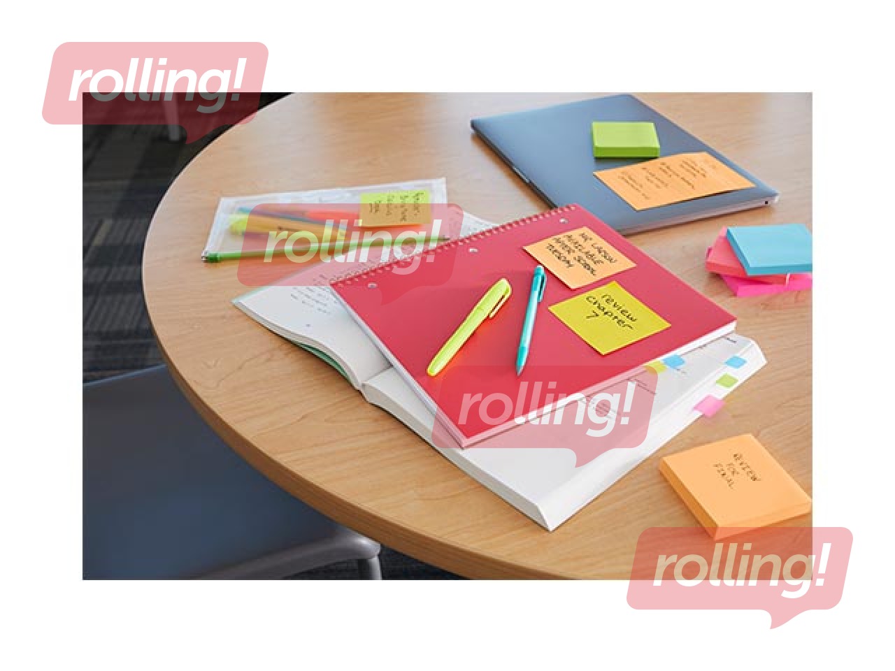 Liimäärega märkmepaber Post-It Super Sticky Boost 76x76mm, 5x90 lehte + KAMPAANIA! Osta märkmepabe