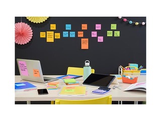 Liimäärega märkmepaber Post-It Super Sticky Boost 76x76mm, 5x90 lehte + KAMPAANIA! Osta märkmepabe