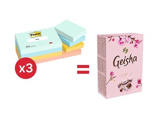 Sticky notes Post-it Beachside, 38x51mm, 12x100 sheets + GIFT! Purchase sticky notes and receive 