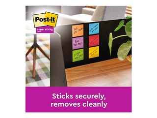 Liimiribaga paberid Z-tüüpi, Post-it Super Sticky Carnival, 76 x 76 mm, 6 x 90 + KAMPAANIA! Ost