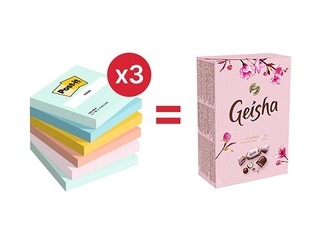 Клейкие листочки Post-It Super Sticky Beachside, 76х76мм, 6x90 листов + АКЦИЯ! Купи наклейки и получ