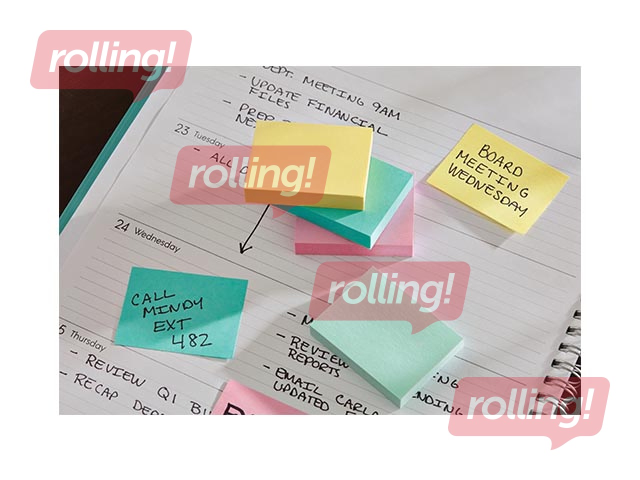 Клейкие листочки Post-It Super Sticky Beachside, 76х76мм, 6x90 листов + АКЦИЯ! Купи наклейки и получ