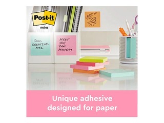Liimäärega märkmepaber Post-It Super Sticky Beachside, 76x76mm, 6x90 lehte + KAMPAANIA! Ost