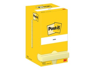 Līmlapiņas Post-it, dzeltenas, 76x76mm, 12x100l.