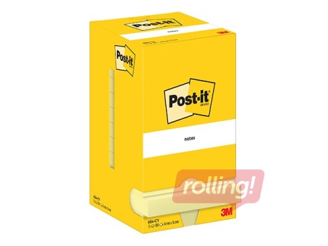 Sticky Notes Post-it, yellow, 76x76mm, 12x100 sheets
