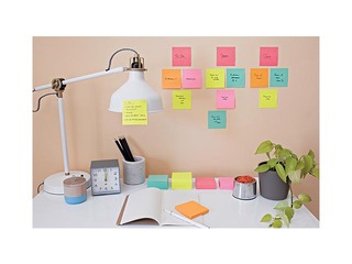 Liimäärega märkmepaber Post-It Super Sticky Cosmic 47.6x47.6mm, 12x90 lehte + KAMPAANIA! Ost