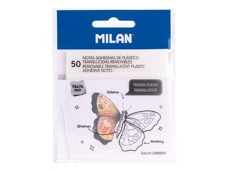 Translucent sticky notes Milan, 76x76mm, 50 sheets