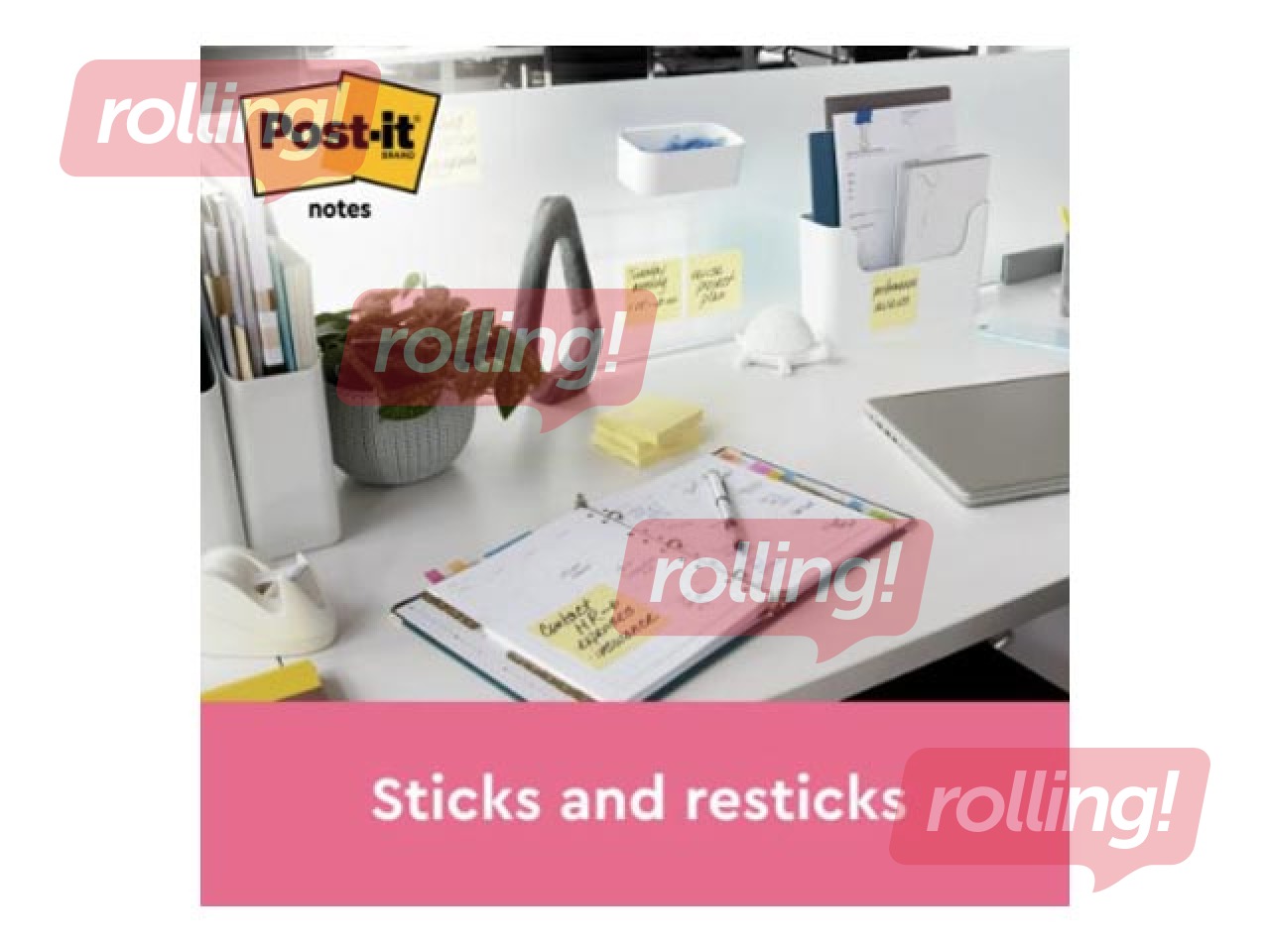 Līmlapiņas Post-it, dzeltenas, 76x102mm, 12x100 lapiņas + AKCIJA! Pērc līmlapiņas un saņem dāvanu!