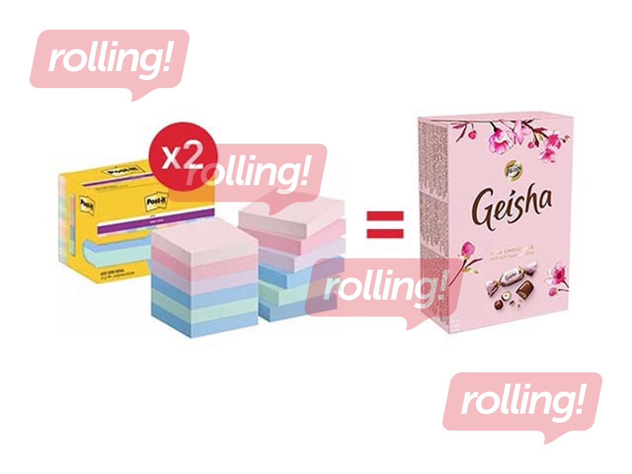 Liimiribaga märkmepaberid Post-it Super Sticky Soulful 47.6x47.6mm, 12x90 lehte + KAMPAANIA! Ost