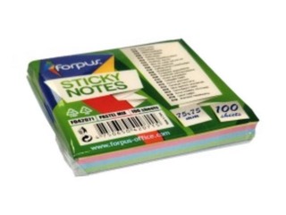 Sticky notes Forpus, pastel colors, 75x75mm, 100 sheets