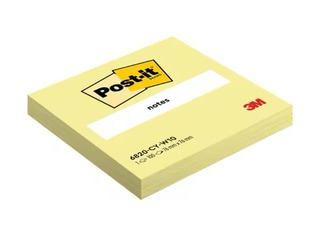 Самоклеящиеся стикеры Post-it, жёлтые, 76x76мм, 100 листов