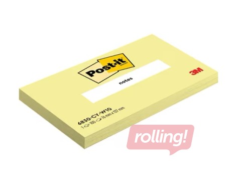 Kleepmärkmepaberid Post-it, kollased, 76x127mm, 100 lehte