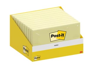 Kleepmärkmepaberid Post-it, kollased, 76x127mm, 100 lehte