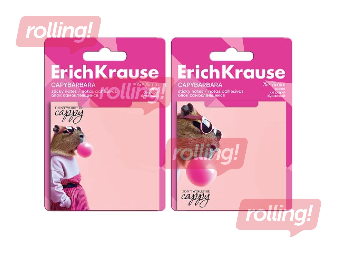 Kleepmärkmed ErichKrause, CapyBarbara, 75x75mm, 50 lehte