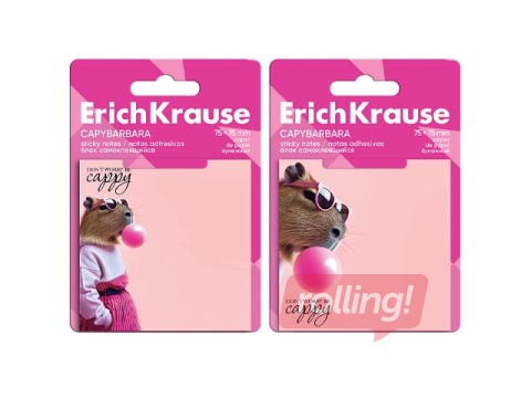 Sticky notes ErichKrause, CapyBarbara, 75x75mm, 50 sheets