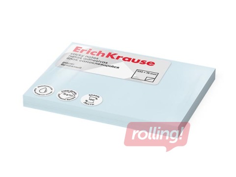 Kleepmärkmed ErichKrause, pastellsinised, 100x75mm, 100 lehte