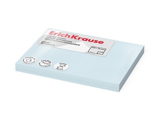 Самоклеящиеся листочки ErichKrause, пастельные голубые, 100x75мм, 100 листов