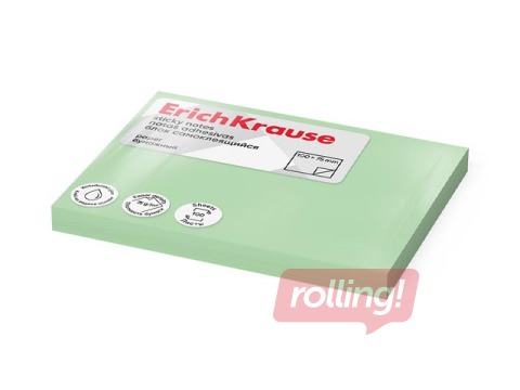 Kleepmärkmed ErichKrause, pastellrohelised, 100x75mm, 100 lehte