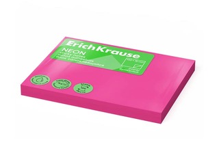 Sticky notes ErichKrause, neon pink, 100x75mm, 100 sheets