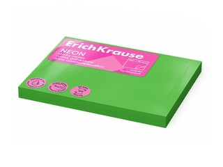 Sticky notes ErichKrause, neon green, 100x75mm, 100 sheets