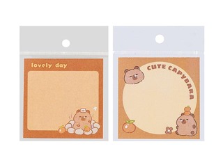 Note paper set Capybara, 80×80mm, 50 sheets