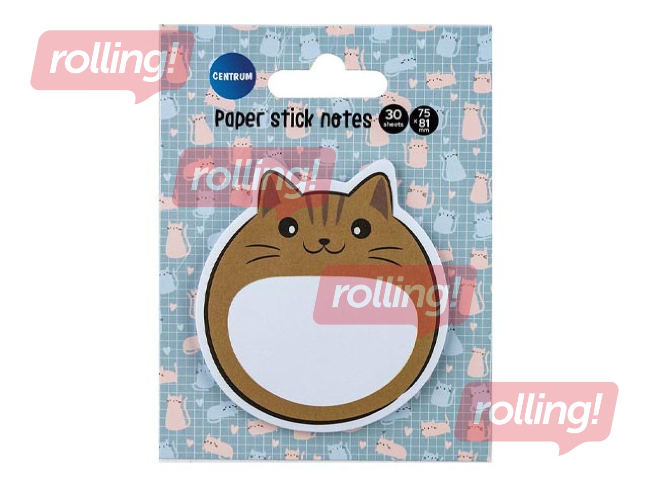 Līmlapiņu komplekts Cute Cat, 75x81mm, 30 lapiņas