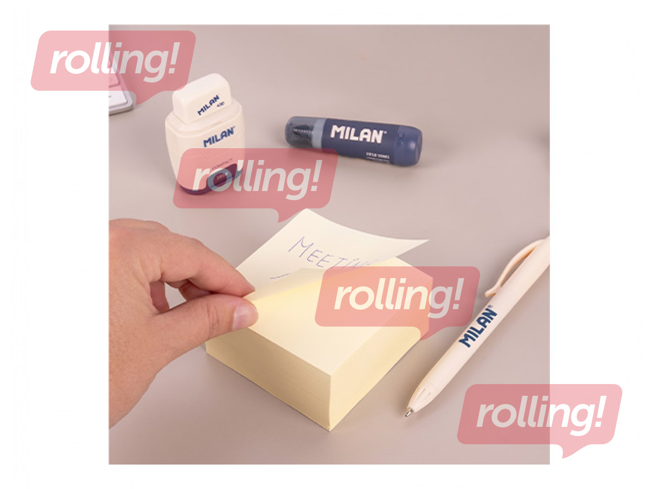 Līmlapiņas Milan, dzeltenas, 76x76mm, 400 lapiņas