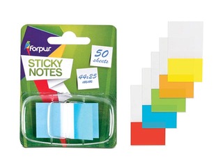 Index tabs from plastic, 44 x 25 mm, orange