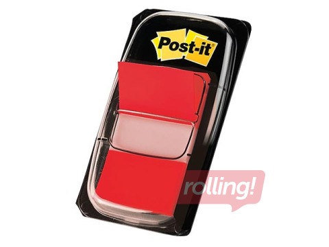 Marķēšanas indeksi plastikātа Post-it, sarkani, 25.4x43.2mm
