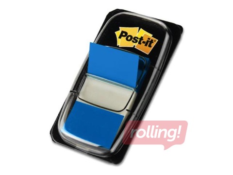 Index tabs plastic Post-it, 25.4 x 43.2 mm, blue