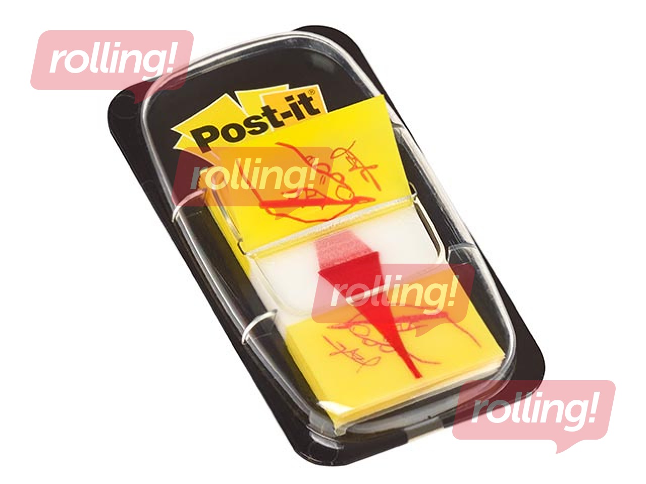 Indeksid kilest Post-it, Allkiri siia! 25.4x43.2mm, 50 lehte