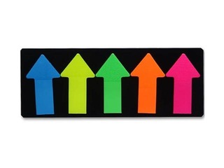 Индексы пластиковые-стрелка ALCO, ассорти цветов, 25x45мм