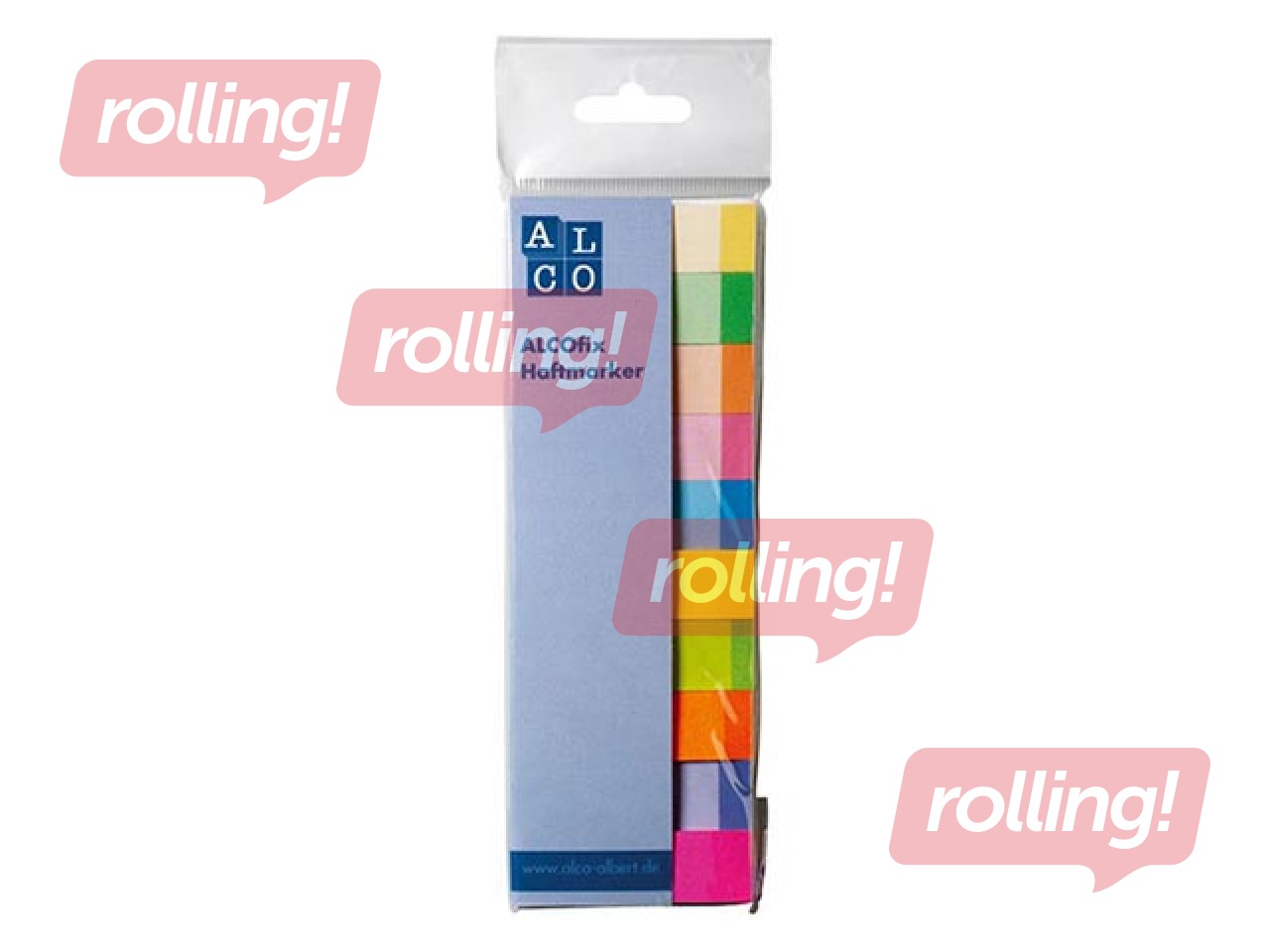 Labeling indices ALCO, paper, in different colors, 15x50mm