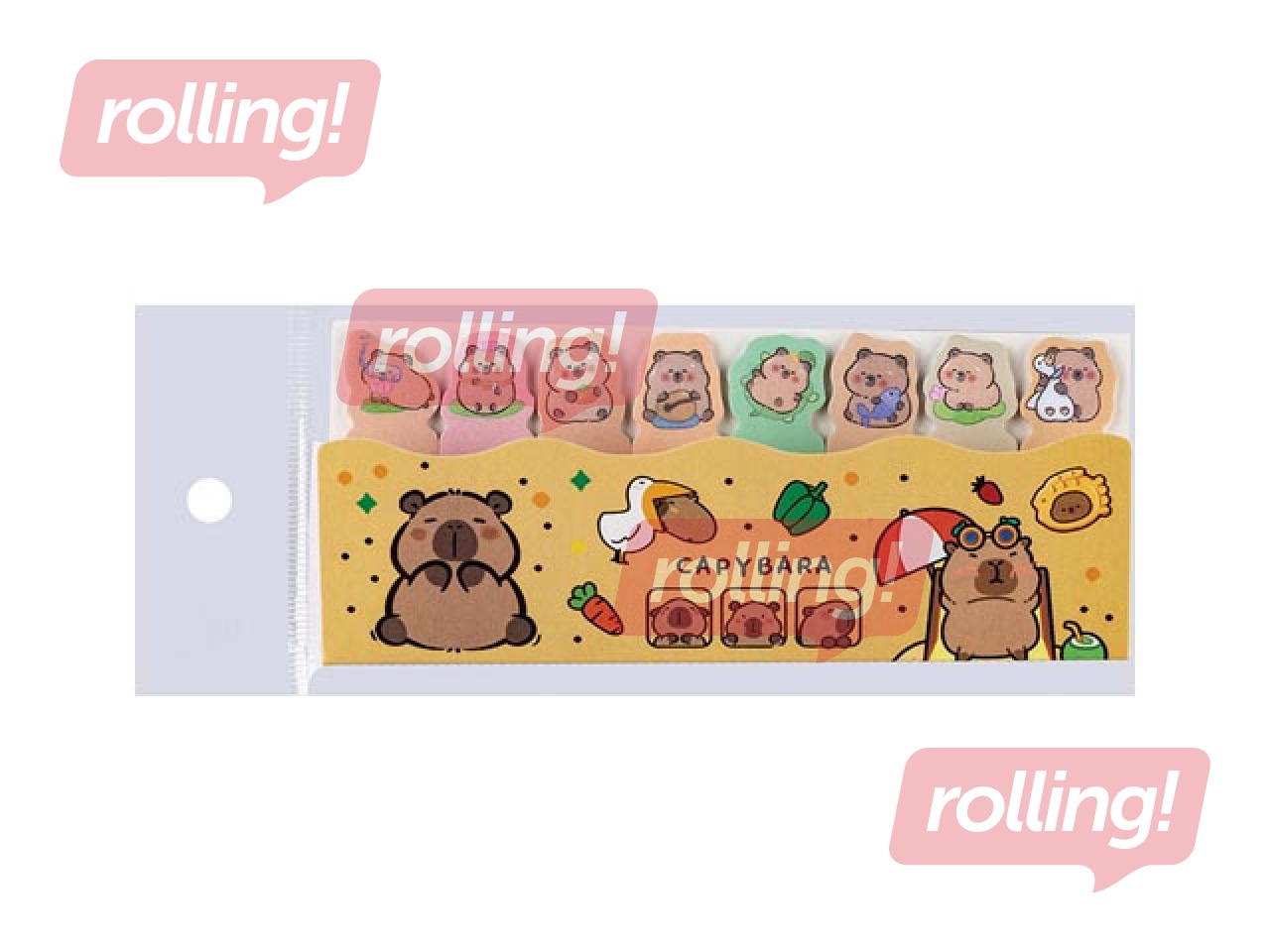 Markeerimissildid Capybara, paberist, 50×14mm, 120 lehte