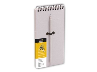 Notebook with spiral, grey