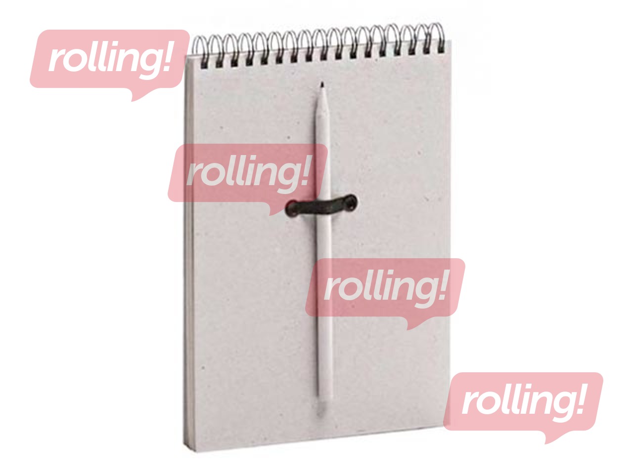 Notebook with spiral BALTS, A5, gray