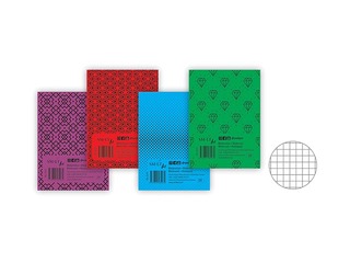 Piezīmju bloknots SM·LT, A7, rūtiņu, 50 lapas