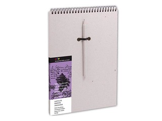 Notebook with spiral, A4, gray