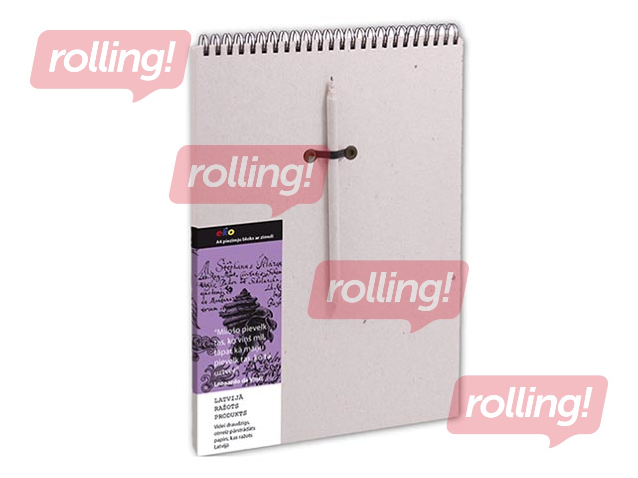 Notebook with spiral, A4, gray