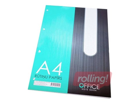 Блокнот А4,  в клетку,, перфорированный, 50 страниц.