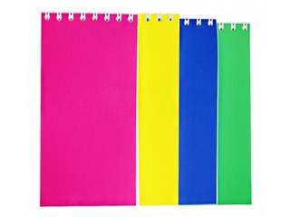 Spiral notebook, squared, 147x70mm, 90 pages