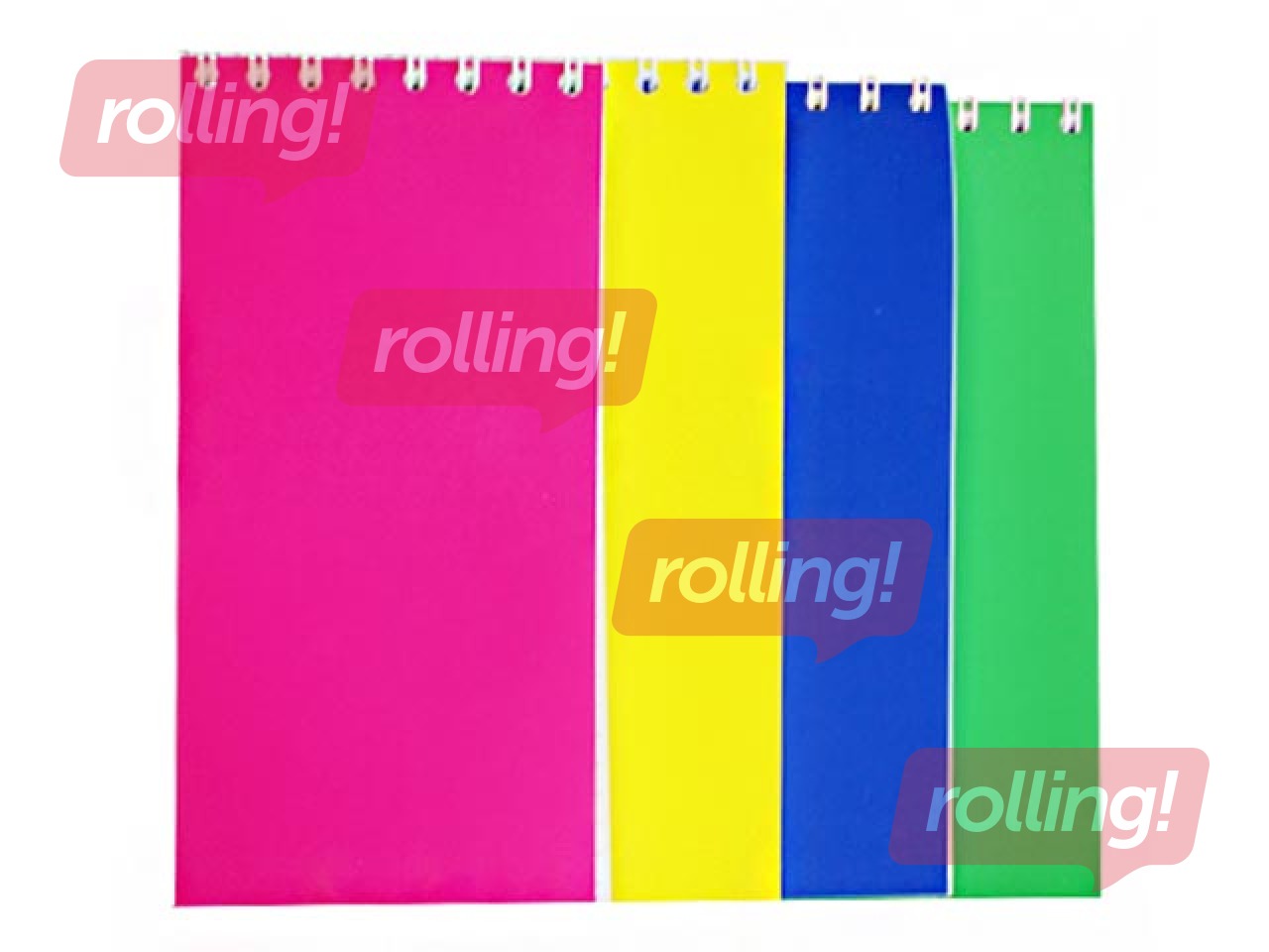 Spiral notebook, squared, 147x70mm, 90 pages