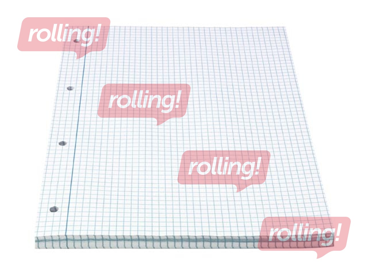 Standard pad Bantex, A4, squared, punched, 100 sheets