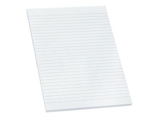 Standard pad Bantex, A4, top glued, ruled, 100 sheets